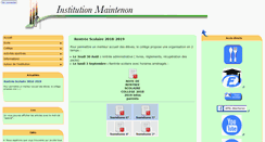 Desktop Screenshot of maintenon.org